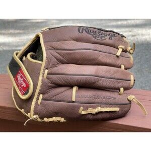 Rawlings RBG36BC 12.5” Leather Baseball Glove Zero Shock LHT Soft Broken In